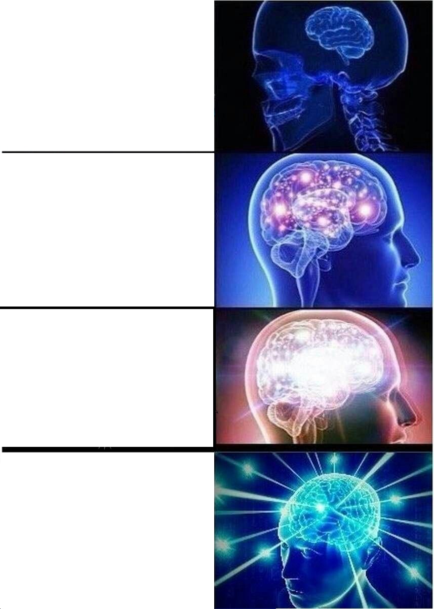 Expanding Brain meme about Golfkicks