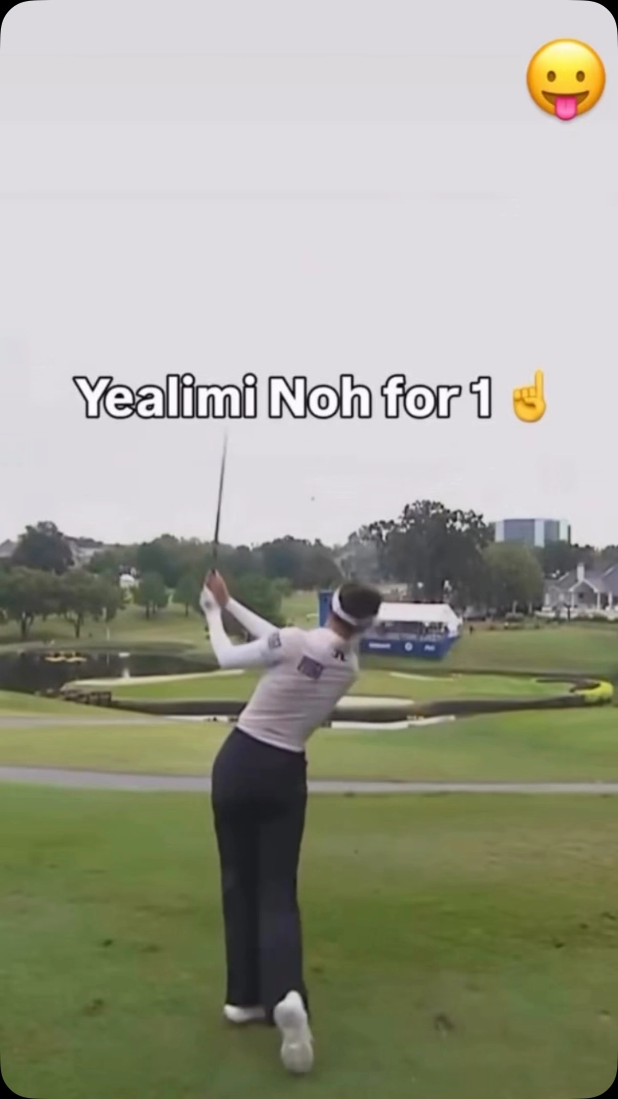 Instagram post with the caption: @yealiminoh playing like she's still rocking golfkicks #gol...