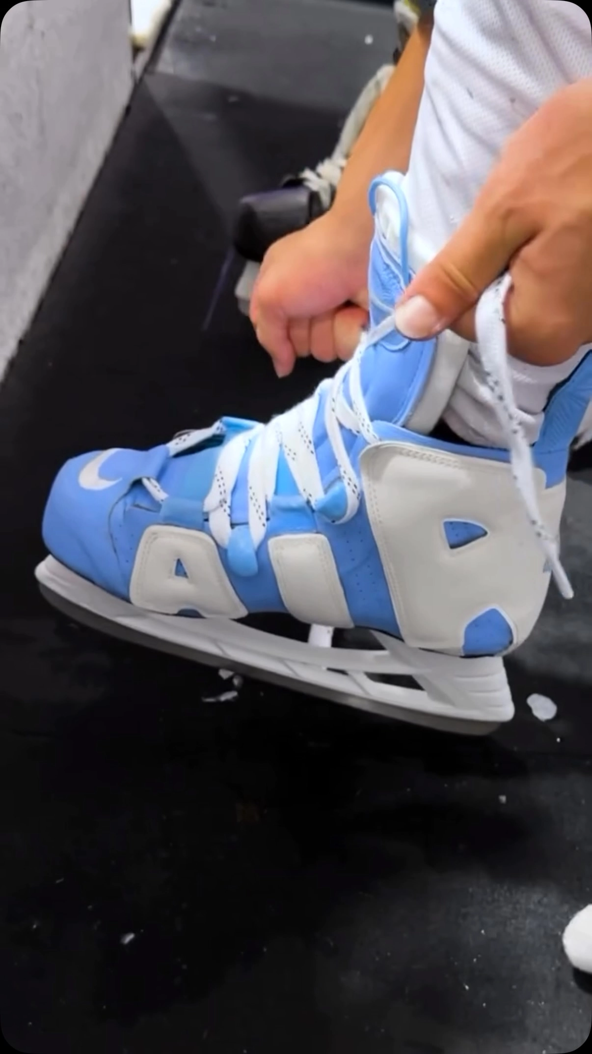 Instagram post with the caption: GOLFKICKS ICE 🧊 back in stock in two weeks in the meantime UP t...
